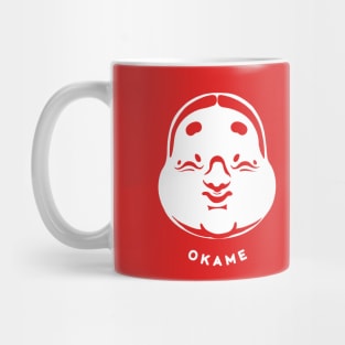 Traditional Japanese Masks, Okame Mug